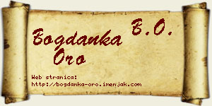 Bogdanka Oro vizit kartica